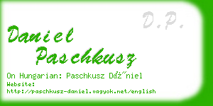 daniel paschkusz business card